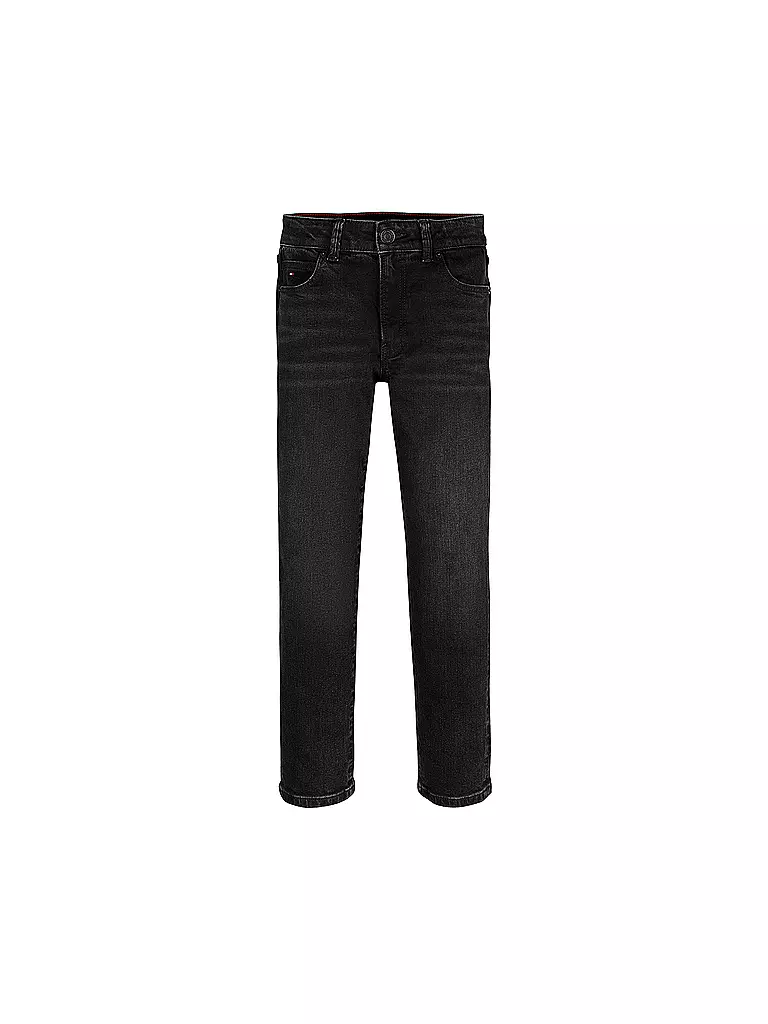 TOMMY HILFIGER Jungen Jeans Straight Fit  schwarz