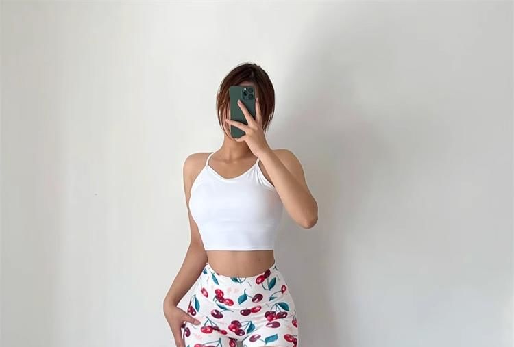 JVL - Yogashorts met voedselprint
