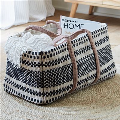 Panier de rangement jacquard