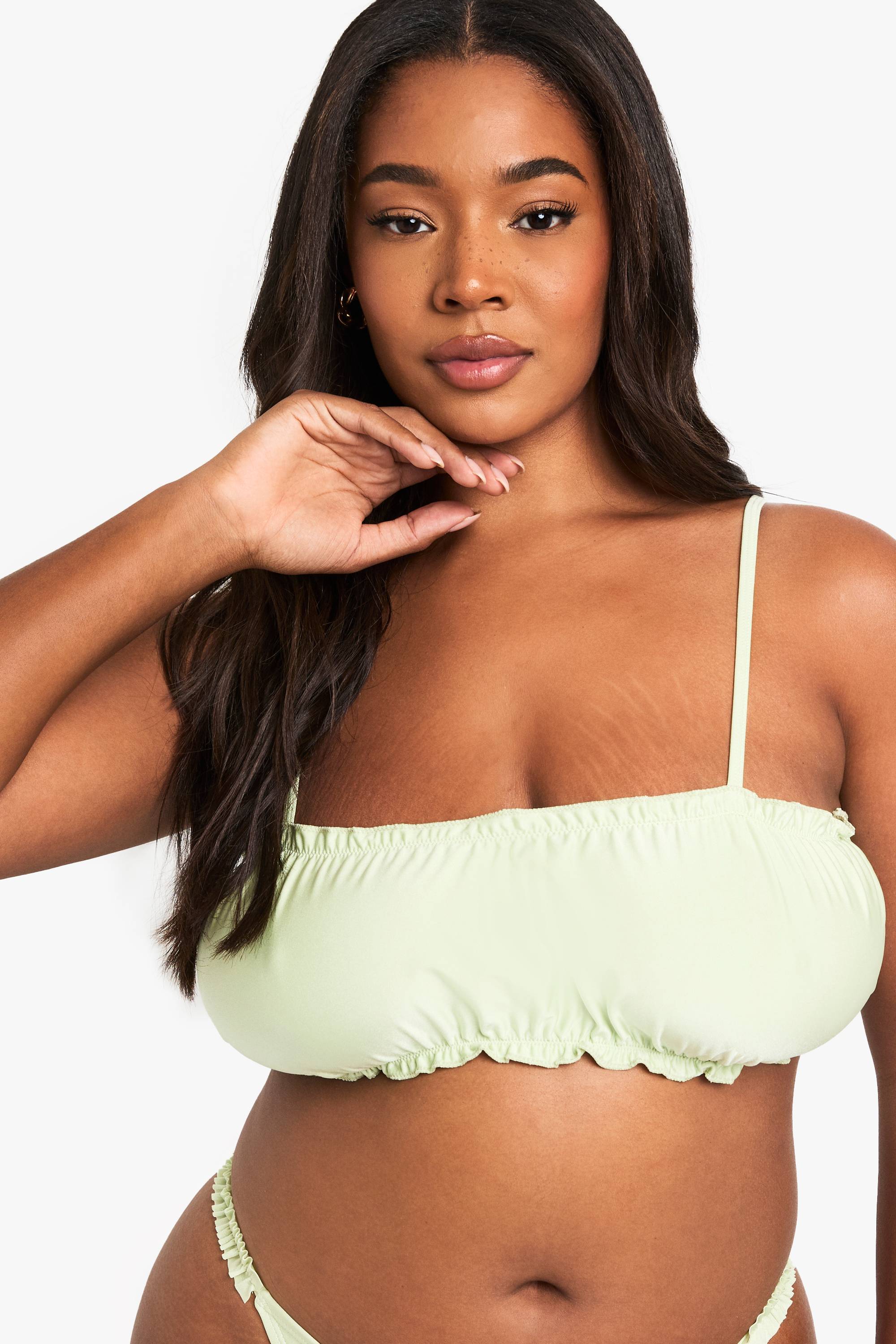 boohoo Ensemble bikini à volants Plus