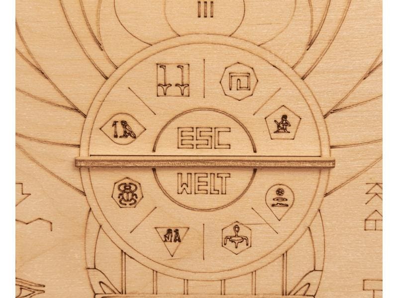 Escape Welt Rätselspiel Quest Pyramide Ein spannendes Escape-Spiel als kompakte Puzzle-Box aus Holz