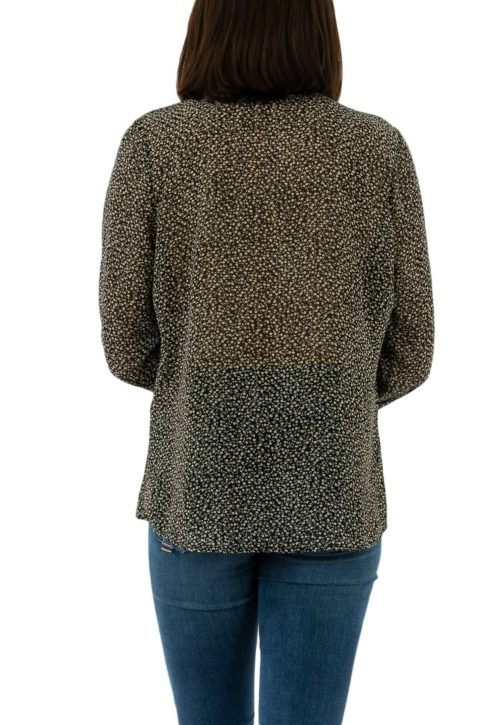 chemisier geisha 03013-10 000999 - black/beige