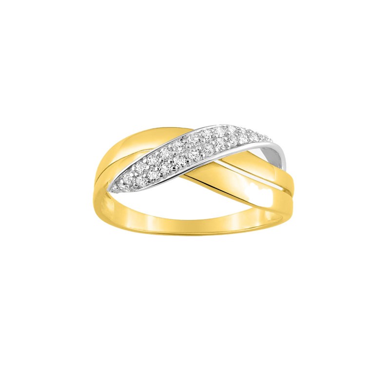 Bague femme - Oxyde de zirconium - Or 18 Carats