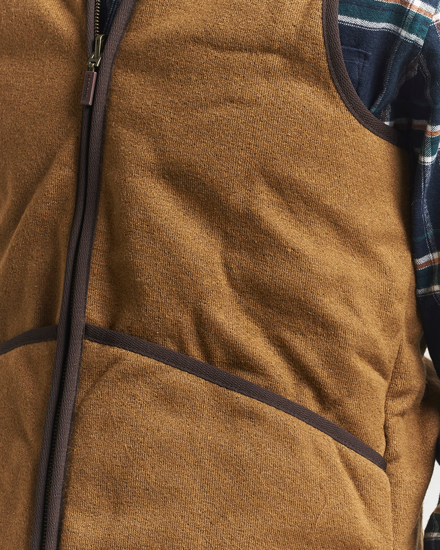 Barbour Lifestyle Warm Pile Waistcoat Zip-In Liner Brown