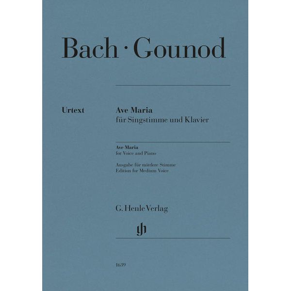 Henle Verlag Bach/Gounod Ave Maria mittel