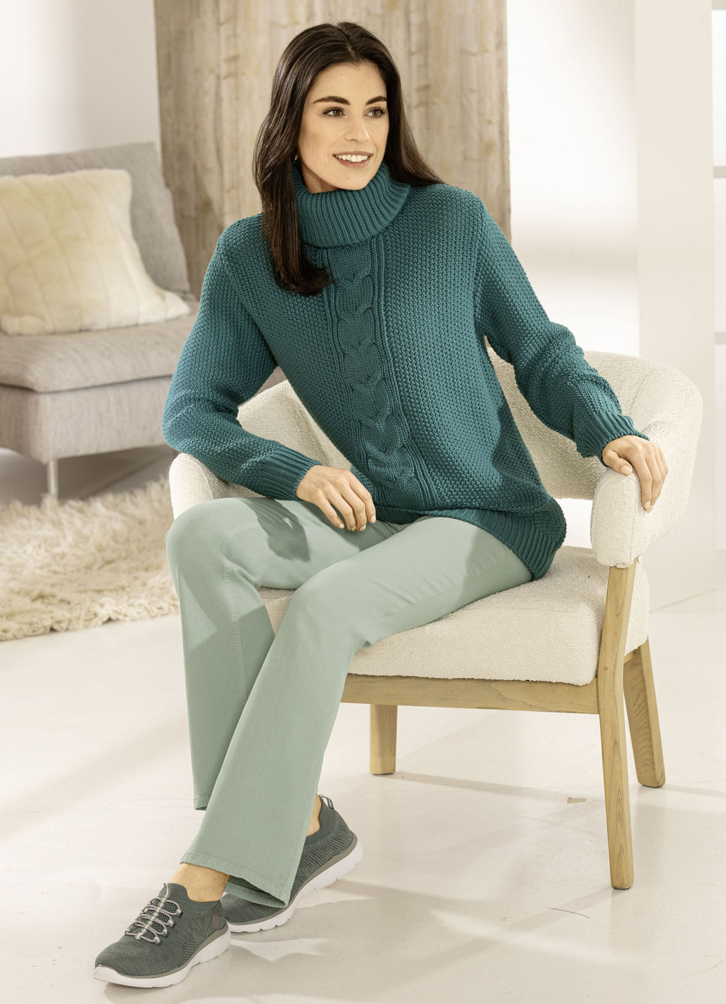 Magic-Jeans mit modisch weiterem Beinverlauf