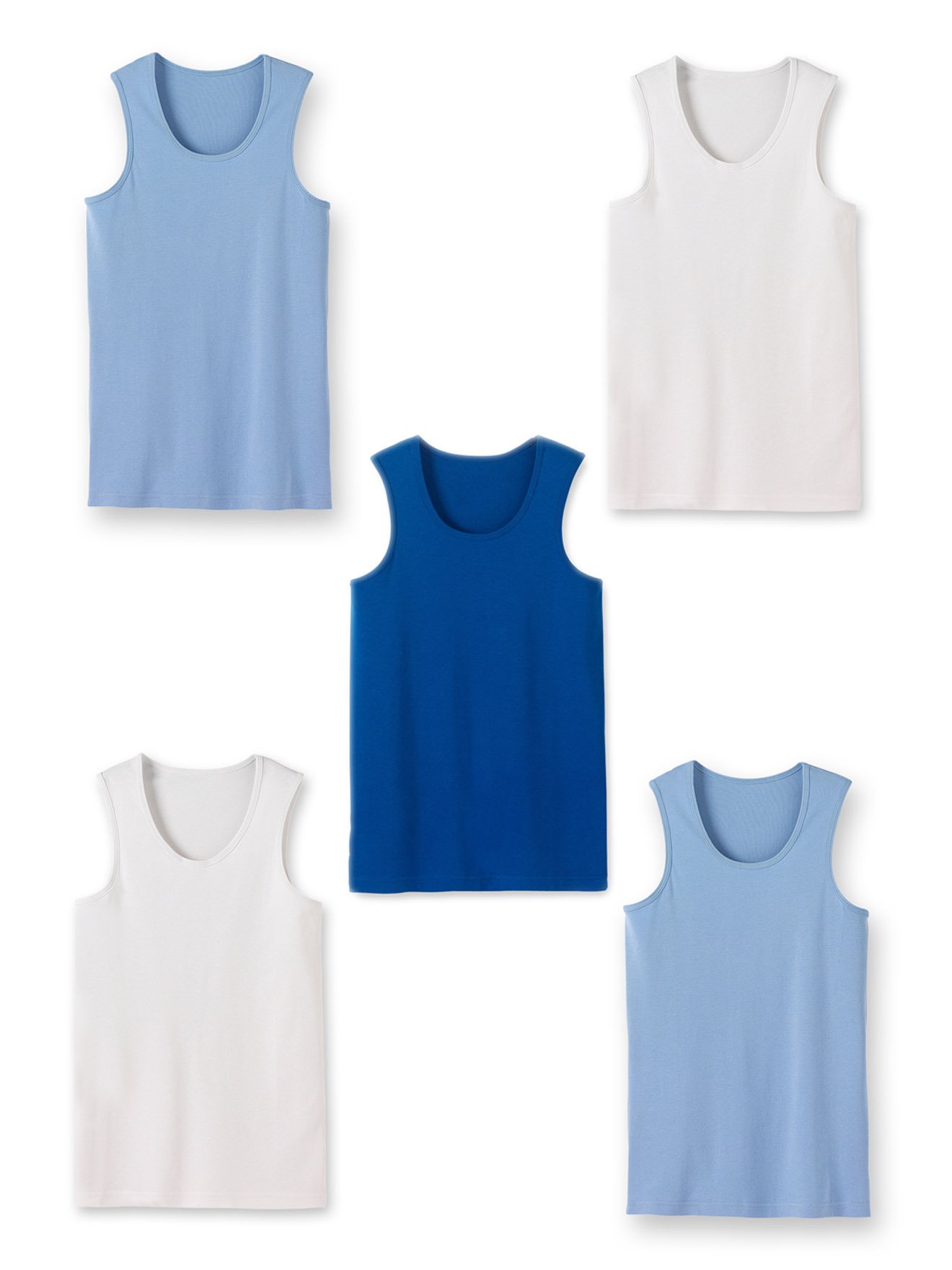Maillots sans manches lot de 5