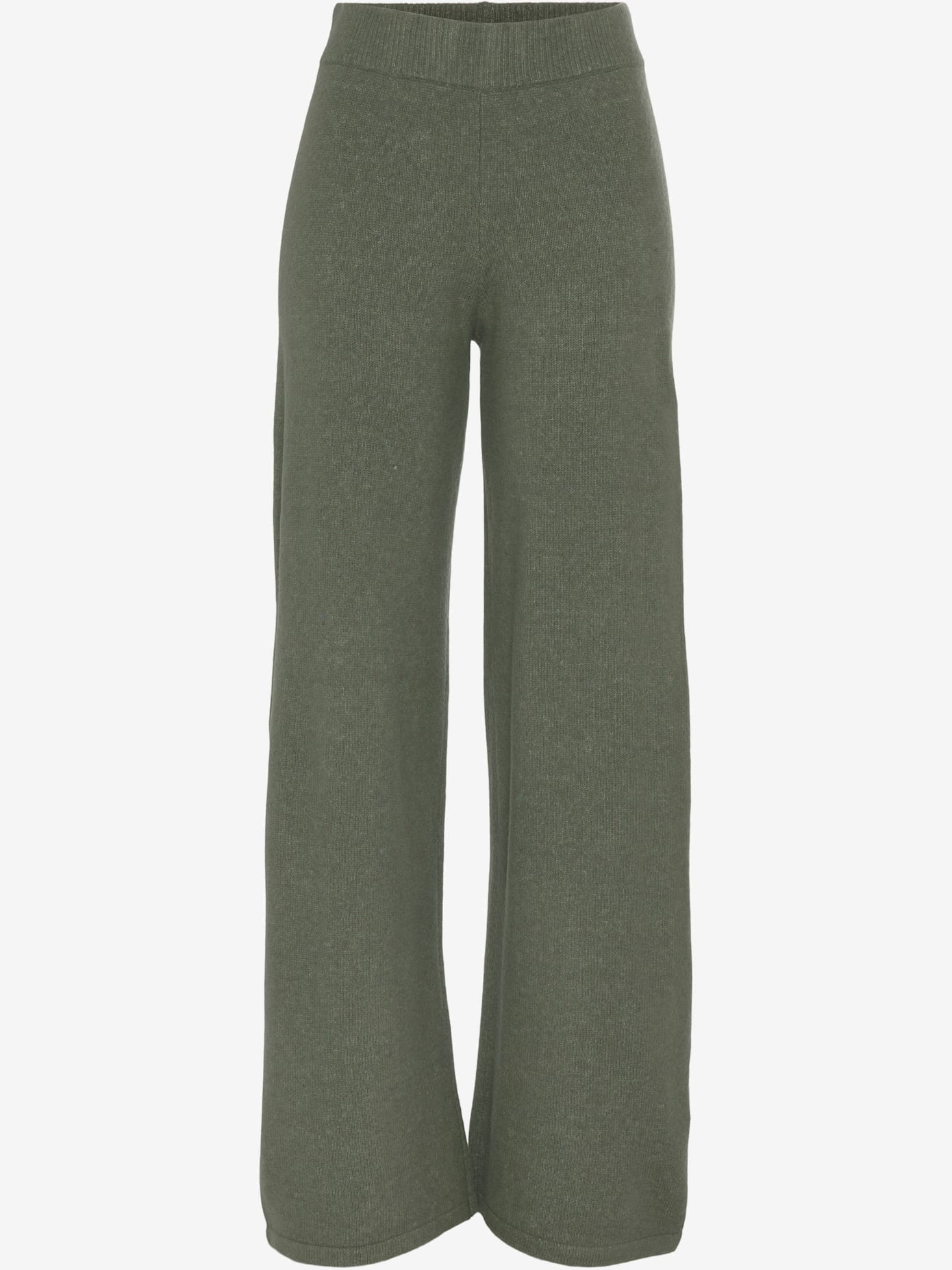 Pantalon en tricot avec jambes larges