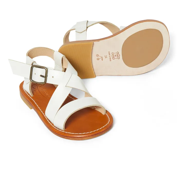 Bonpoint Sandales Cuir Caina | Ecru