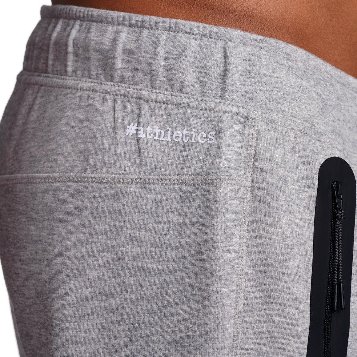 VanVaan Herren Jogginghose mit Zippertaschen hellgrau