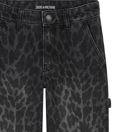 Zadig & Voltaire Jeans - Rinse Wash/Brush m. Leopardprint