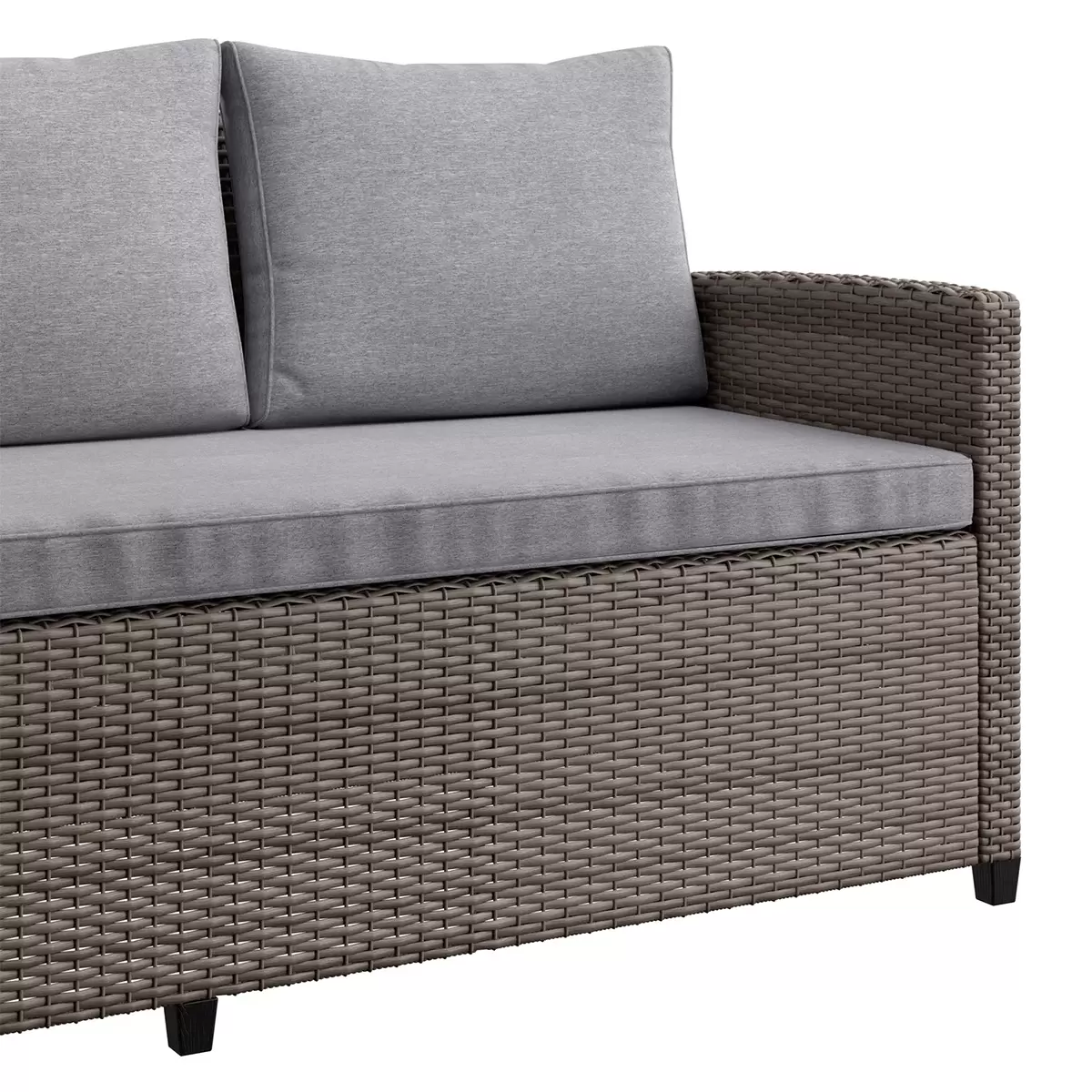 Beldano Loungegarnitur Porto new 5-teilig rechts braun,grau