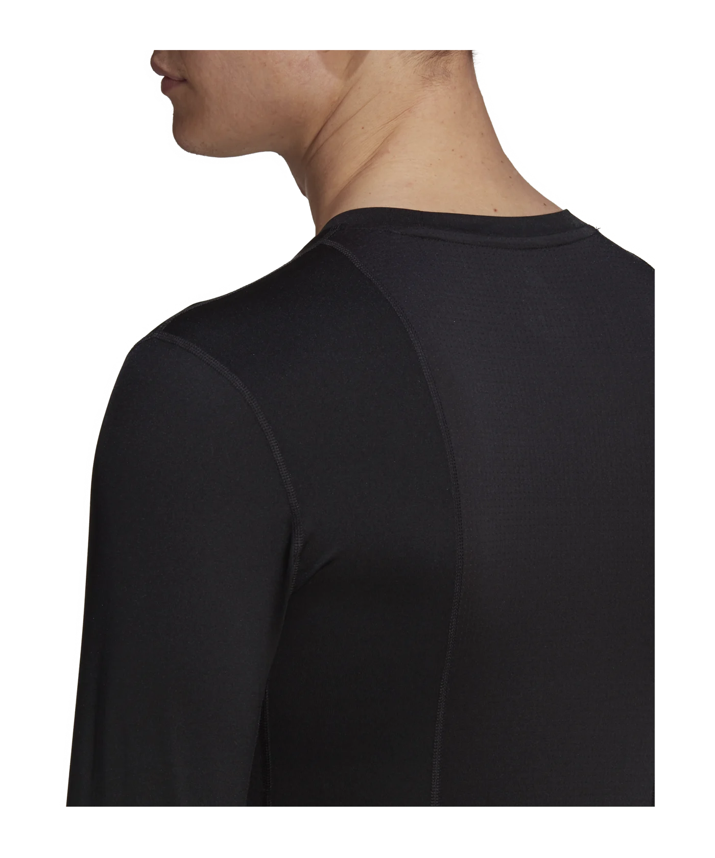 adidas Techfit Shirt langarm Schwarz