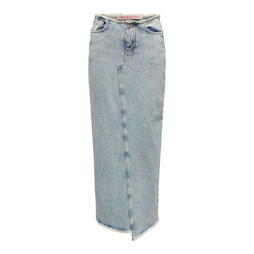 ONLY Khloe Denimnederdel, Light Blue Denim, M