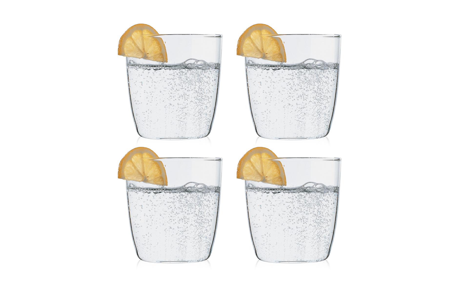 Trinkglas Kvadrant 4-teilig Transparent, 0.35 lMittelgrosse Trinkgläser