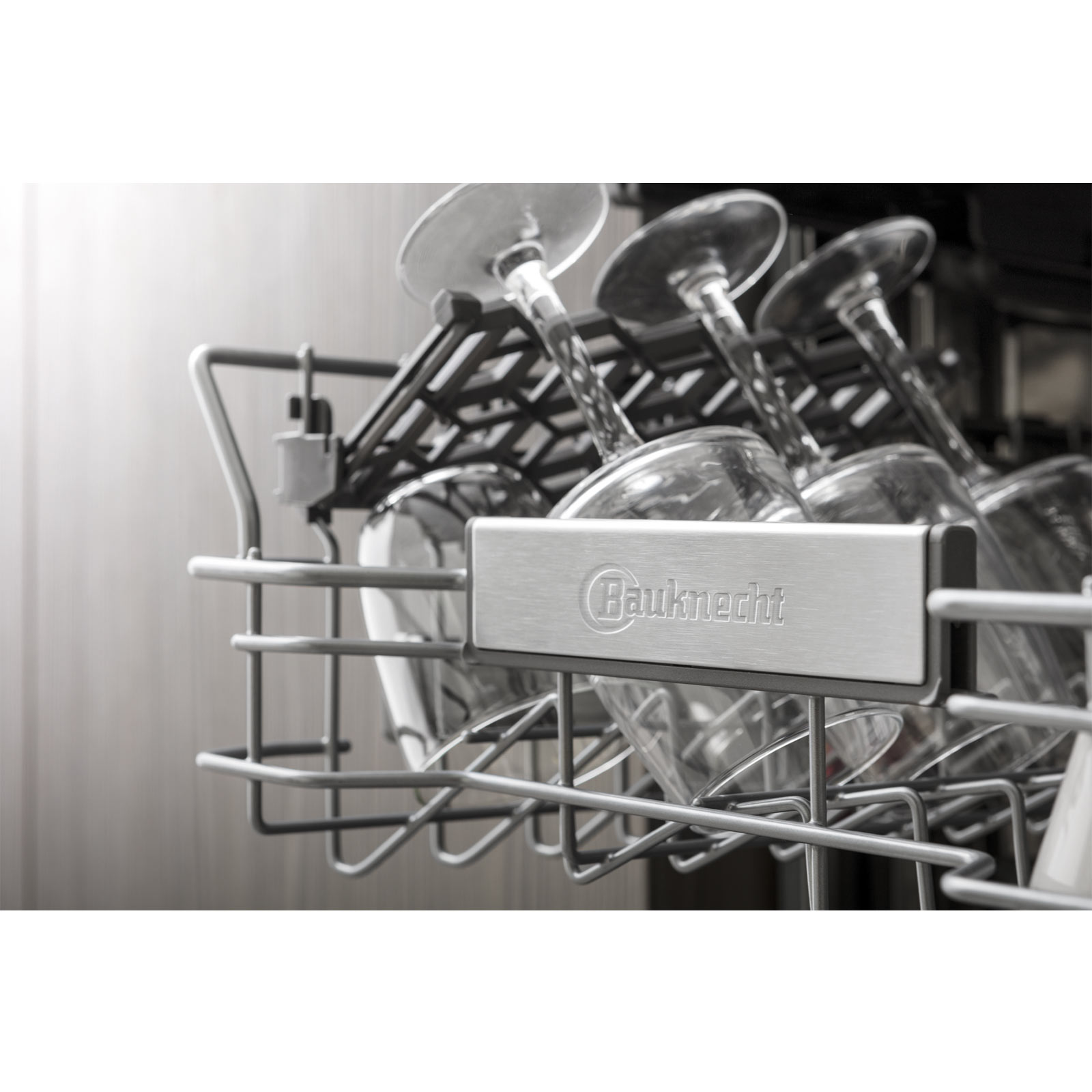 BAUKNECHT Einbau-Geschirrspüler BSBO 3023 PF X - silber - teilintegriert - 45 cm - E