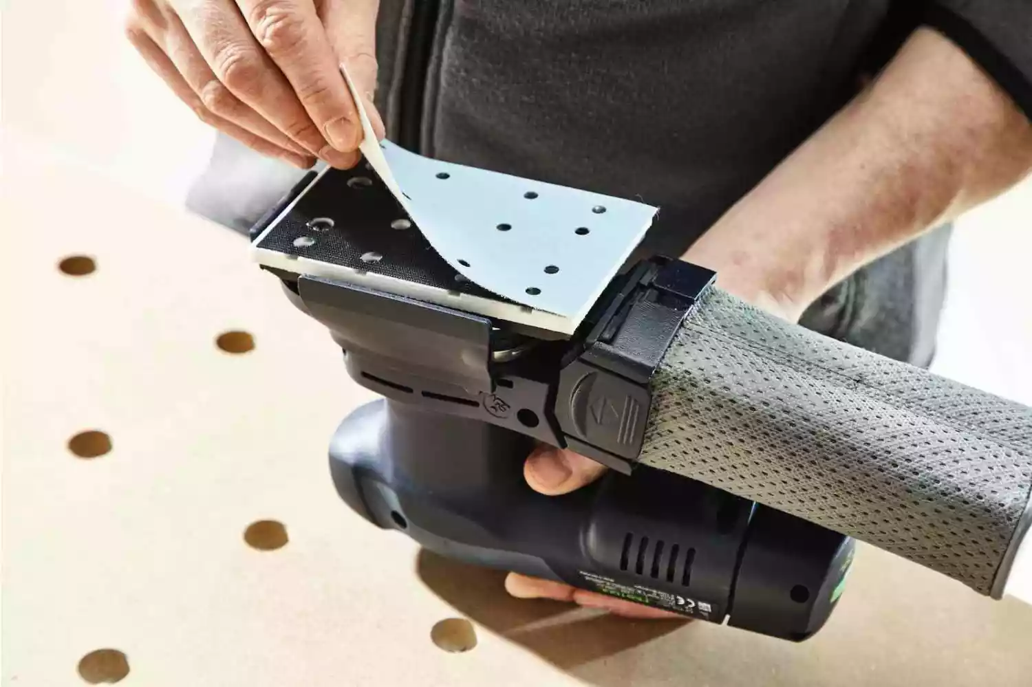 Festool RTSC 400 3,0 I-Plus 18V Li-Ion accu vlakschuurmachine set (2x 3,0Ah) in systainer - 80 x 130 mm