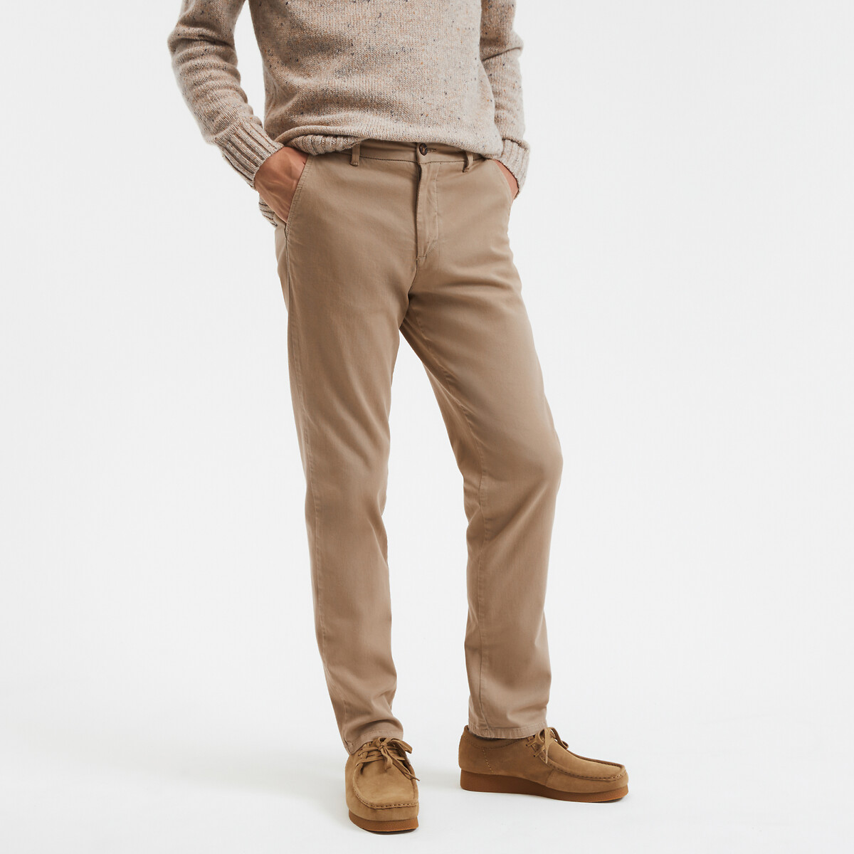 COLEÇÕES LA REDOUTE<br>Cuecas chino regulares, Assinatura FRANÇOIS