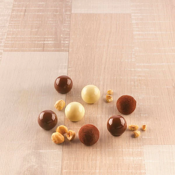 Lot de 2 moules à chocolat 3D et fourchettes à chocolat