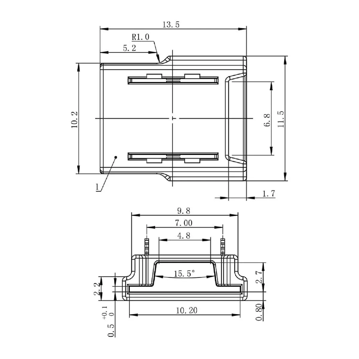Ledkia Connecteur HIPPO Double - 10mm