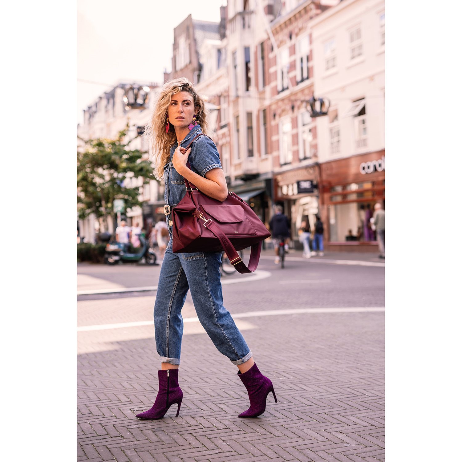MOSZ Sandy Travelbag aubergine