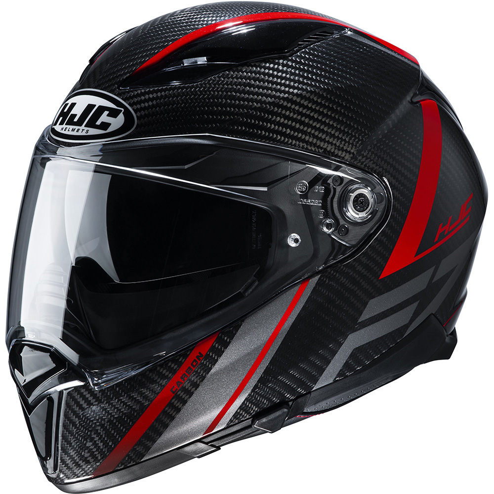 HJC - Casque F70 Carbon Eston MC1 / Noir / Rouge