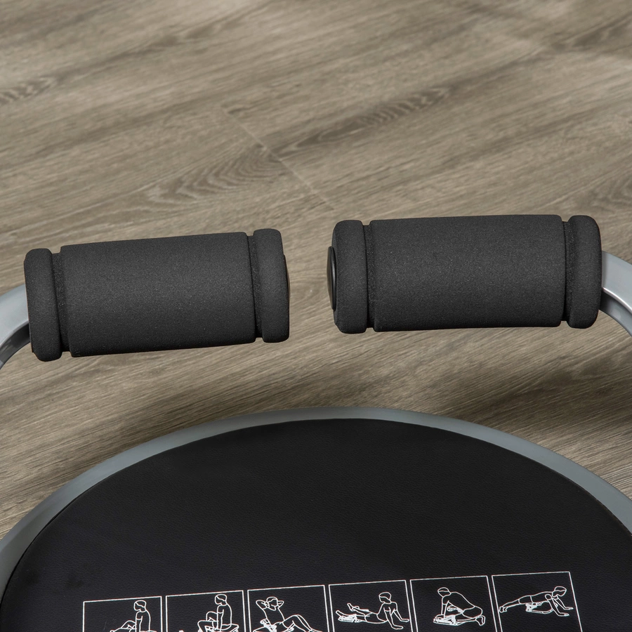 HOMCOM Bauchmuskel-Trainer mit Sitzissen schwarz