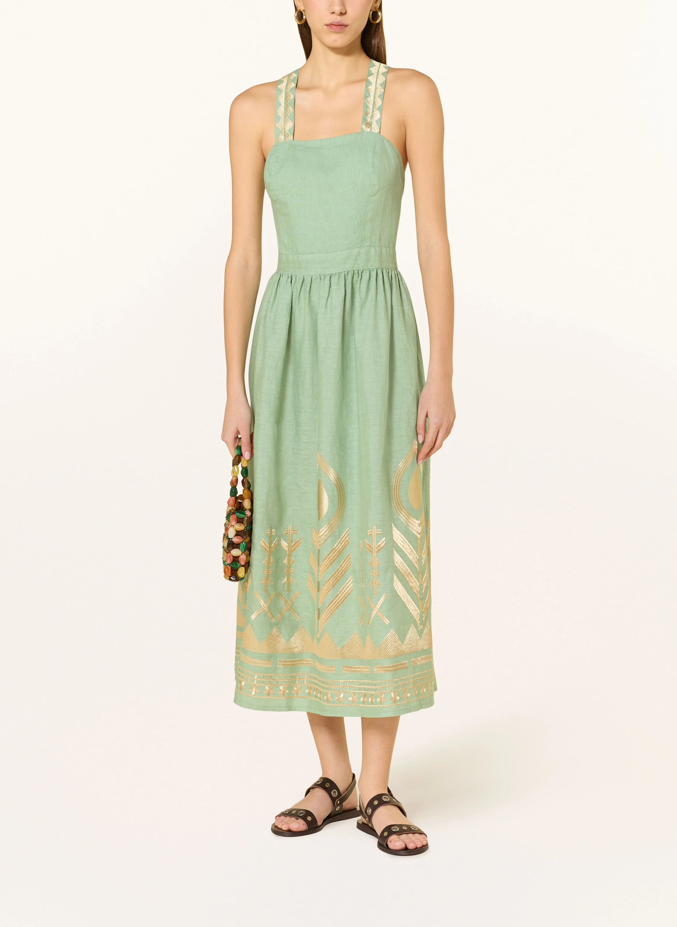 Greek Archaic Kori Kleid FEATHER aus Leinen