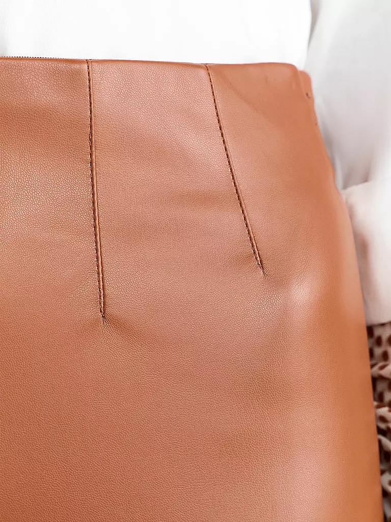 RICH & ROYAL Leggings in Lederoptik braun