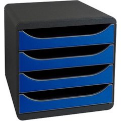 Module de classement BIG-BOX, 4 tiroirs, vert anis