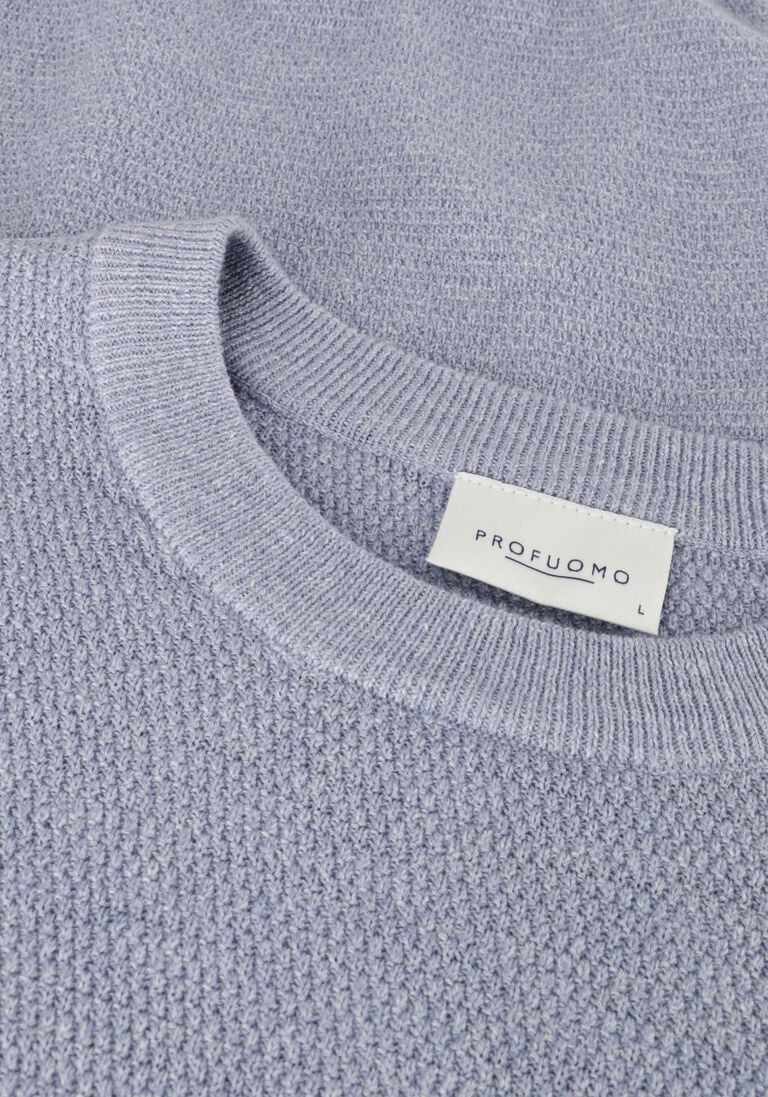 PROFUOMO lichtblauwe profuomo trui pullover crew neck
