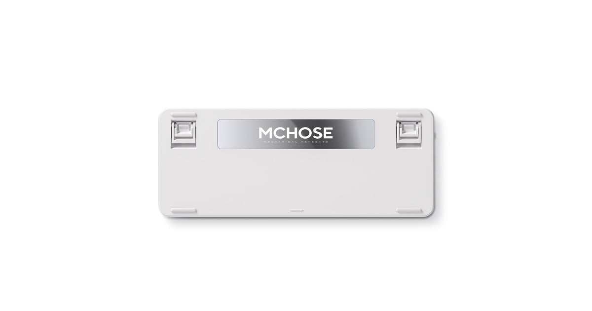 MCHOSEX75 V2 Blue Icy Creamsicle Custom Mechanical Keyboard, toetsenbord  (Wit/lichtblauw, US lay-out, Kailh Box Icy Creamsicle, 75%, RGB, Hot swap, Double-Shot PBT, draadloos / Bluetooth / USB-C)