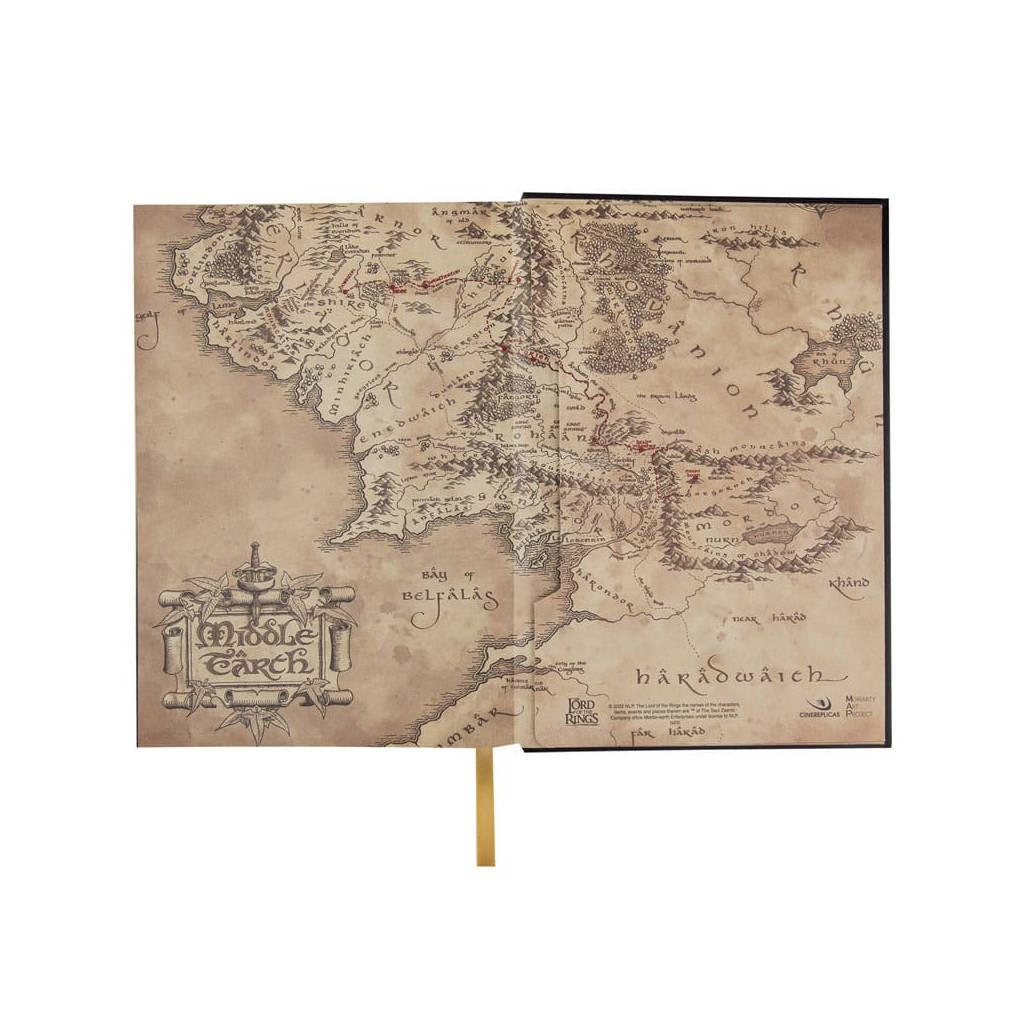 Le Seigneur des Anneaux - Cahier A5 Map of Middle-Earth