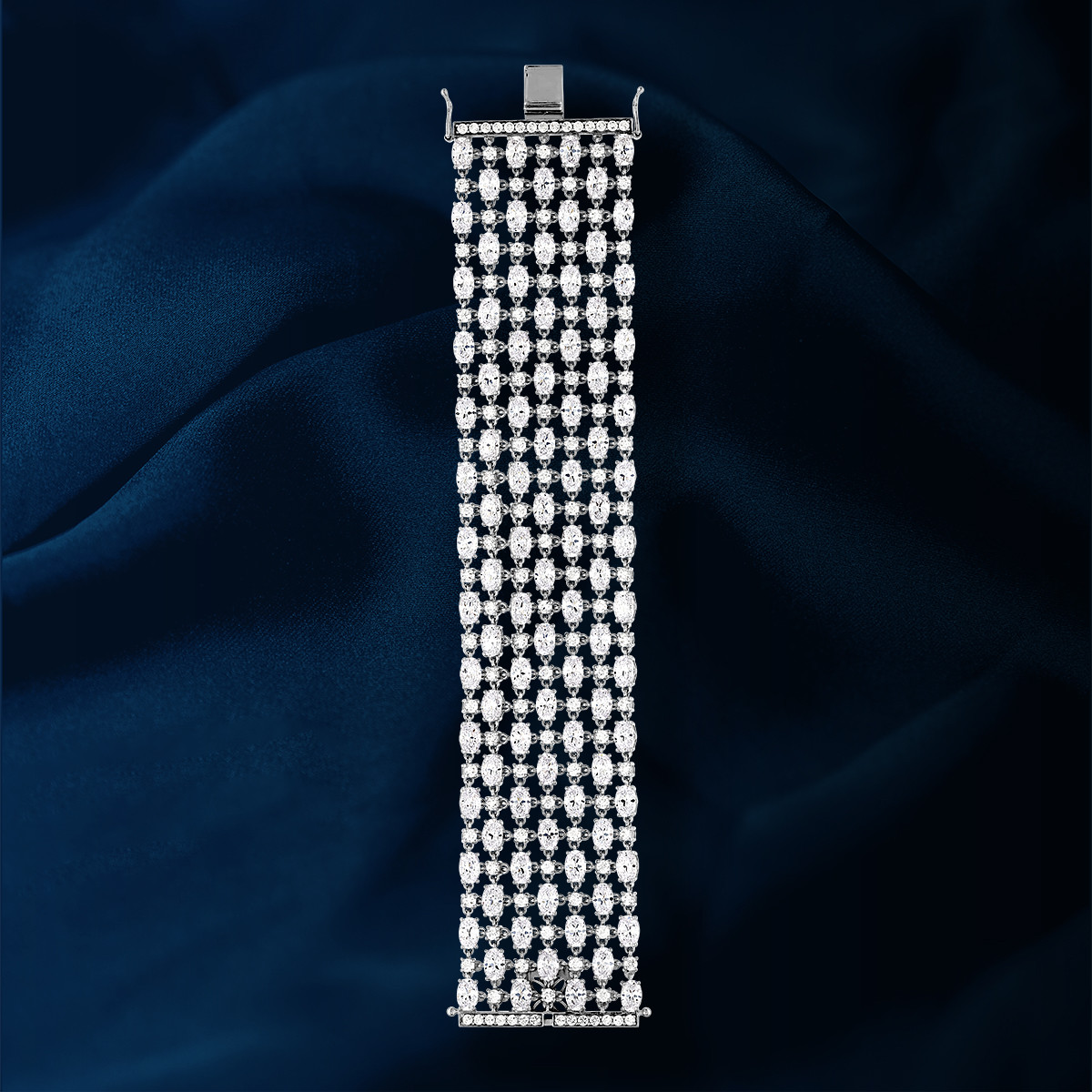Bracelet argent 925 zirconias 17 cm