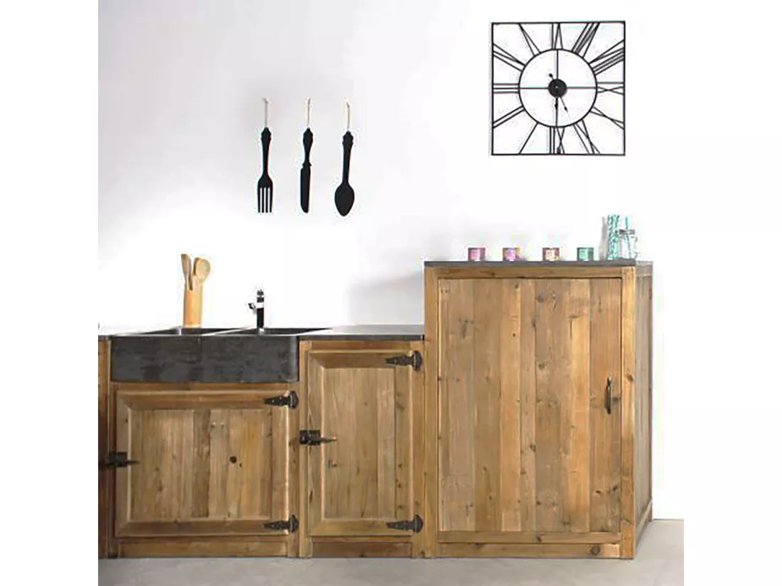Meuble bas de cuisine style buffet haut Champêtre