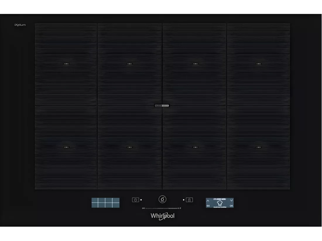 Whirlpool Table de cuisson induction 77cm 8 feux 7400w noir - smp778cneixl