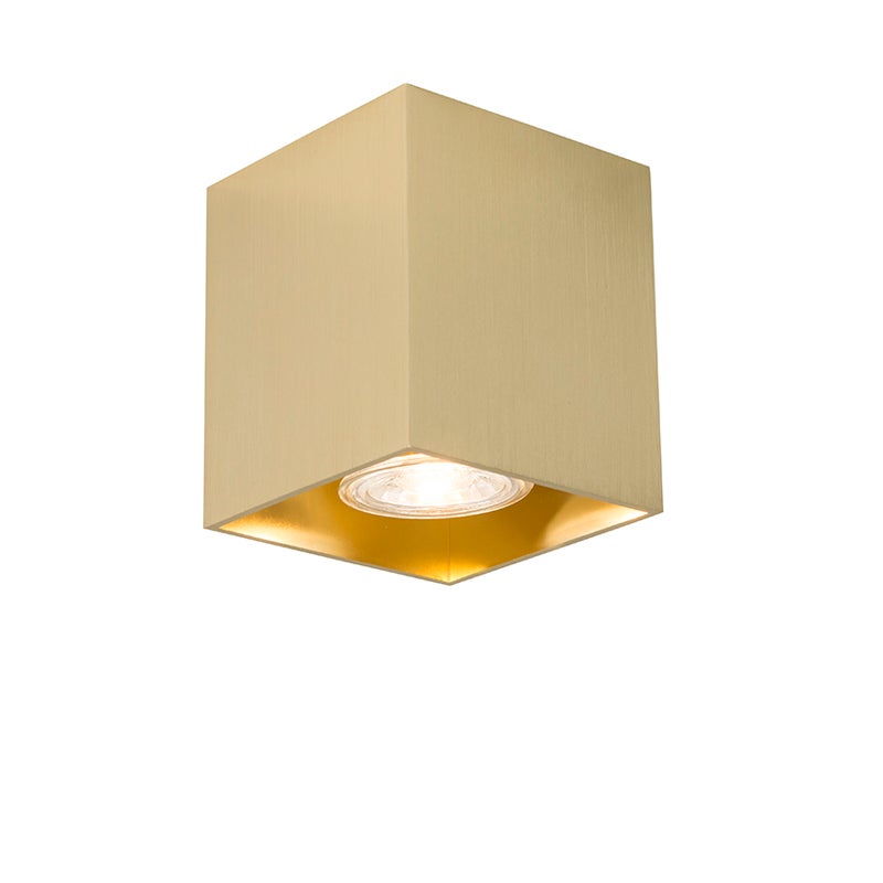 Moderne opbouwspot, goud - Qubo 1