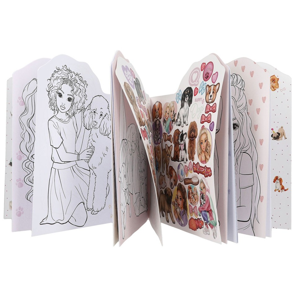 TOPModel Kitty Colouring Book ( 0412713 ) og TOPModel Doggy Colouring Book ( 0412714 )