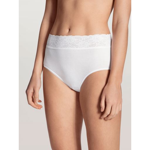 Calida Iconics Midi Brief, White, M