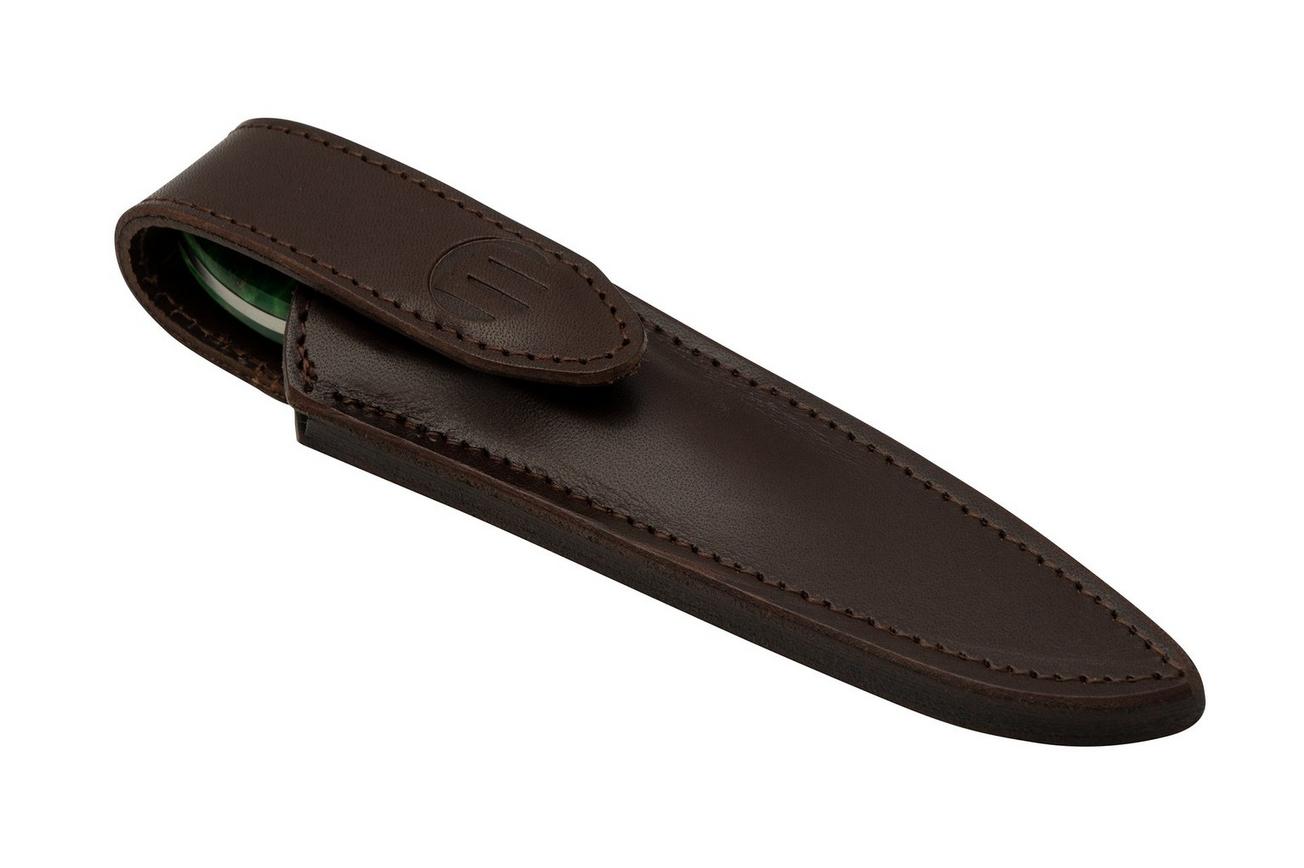 Maserin AM22, 923-RV Green Poplar Burl, vaststaand mes, Atillio Morotti design