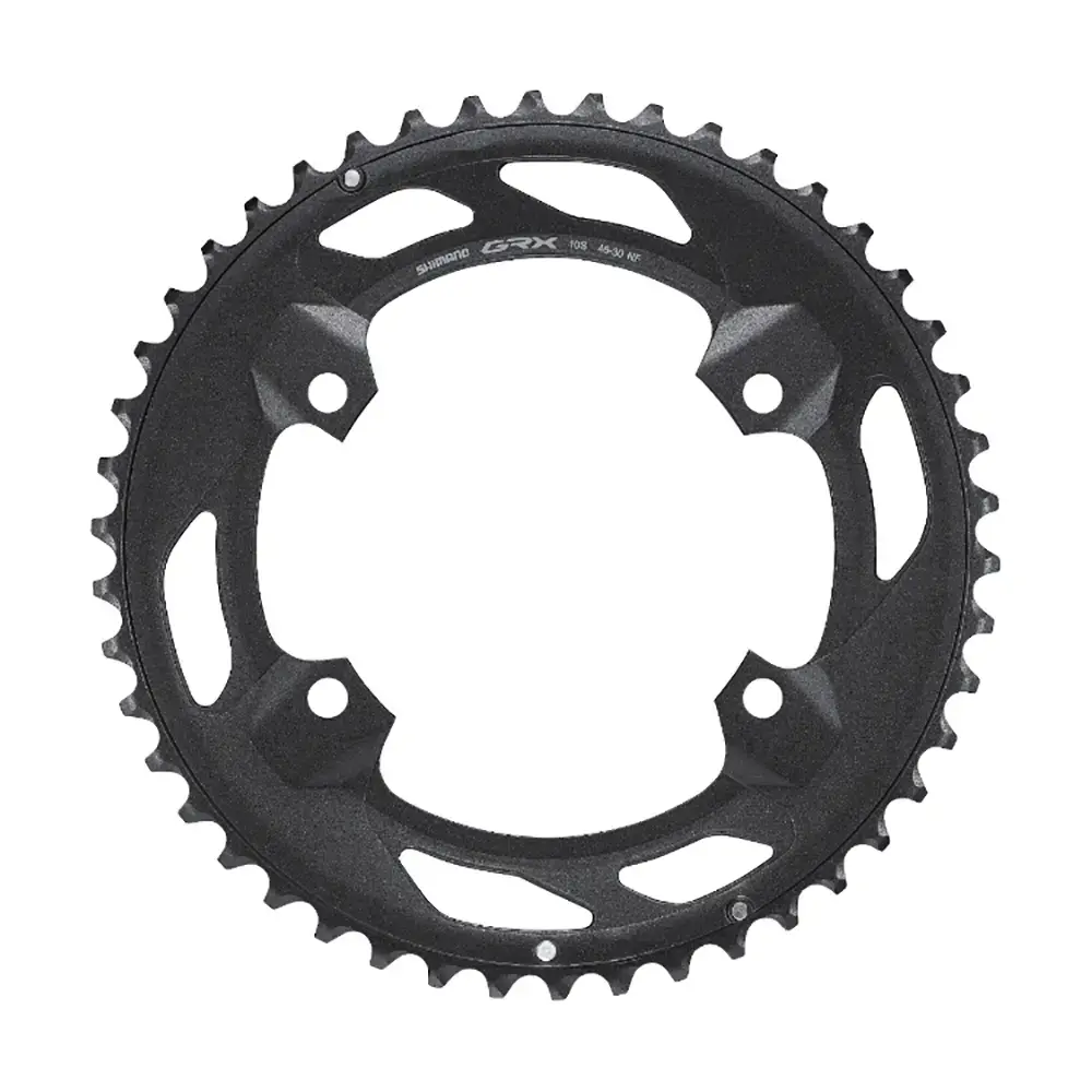 Shimano GRX FC-RX600 Dubbel Kettingblad Zwart 10 Speed 46-30T