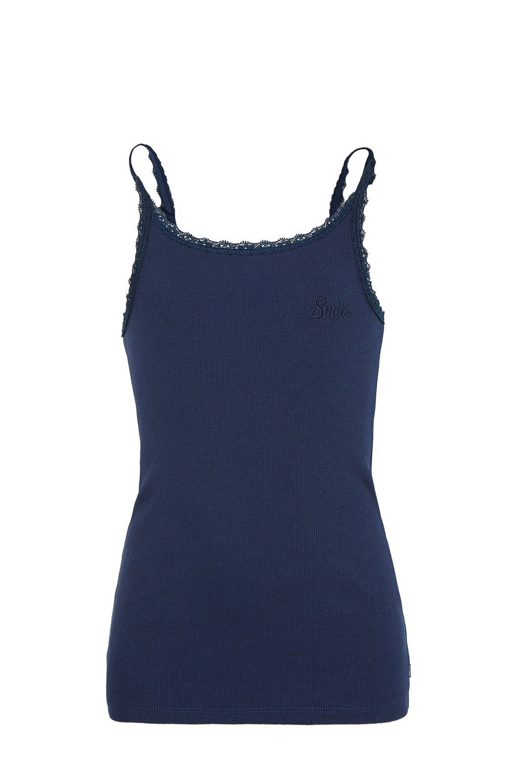 WE Fashion singlet donkerblauw