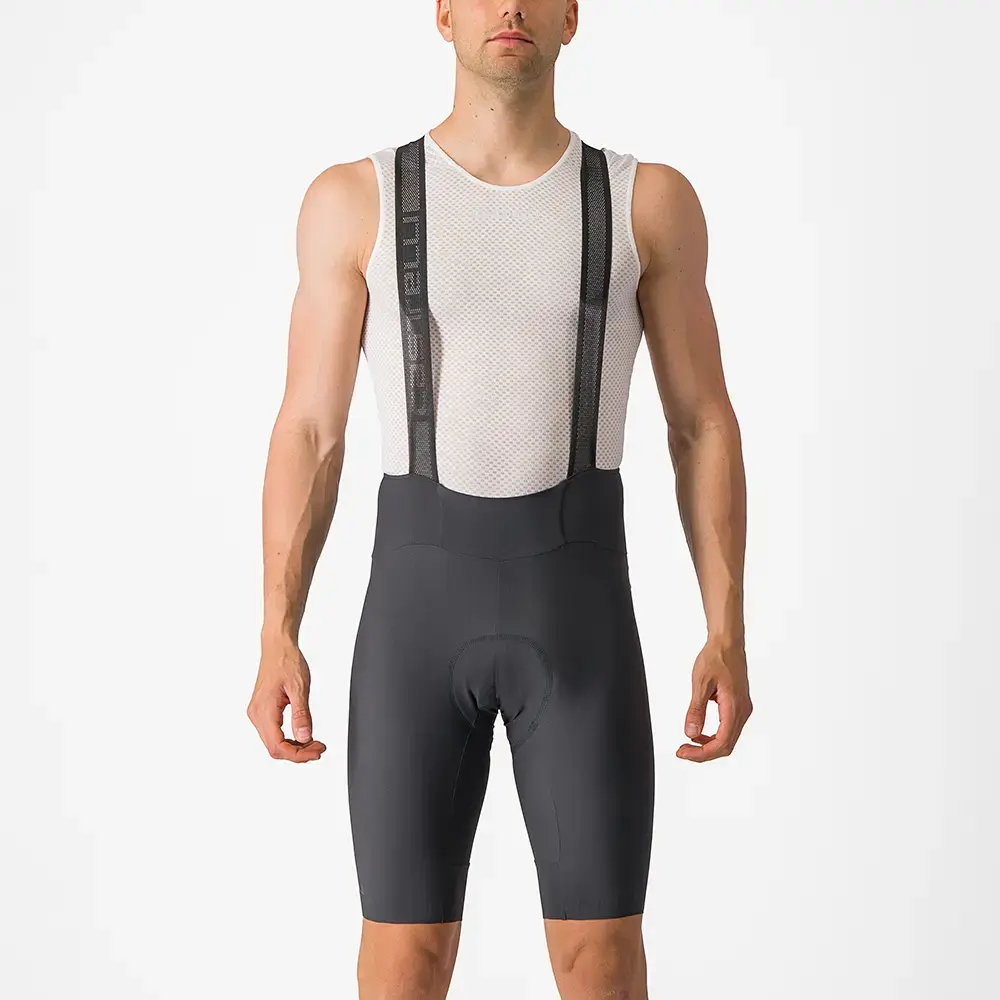 Castelli Espresso Fietsbroek Kort Donkergrijs Heren