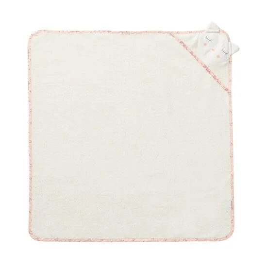 Bonne nuit les chatons Cape de bain en éponge   Ecru Nuage        75 x 75 cm   de               Petit à petit