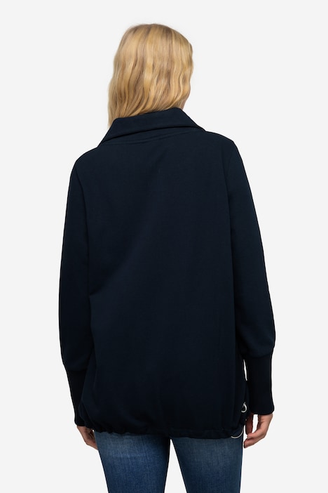Sweatjacke, Laurason-Stehkragen
