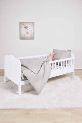 JLY DREAM Juniorseng ESTER Inkl. Oppbevaring & Madrass 70x140, Vit