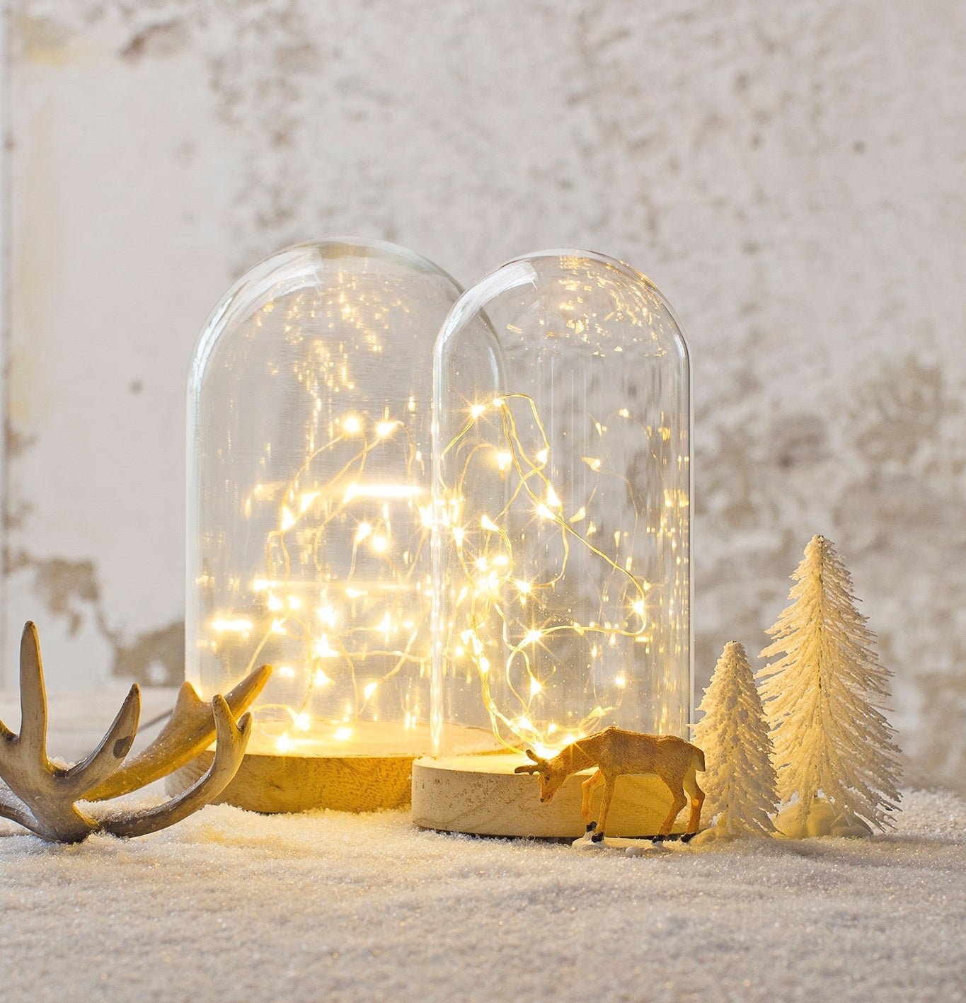 Stolp met LED verlichting B/O 9 x 18 cm