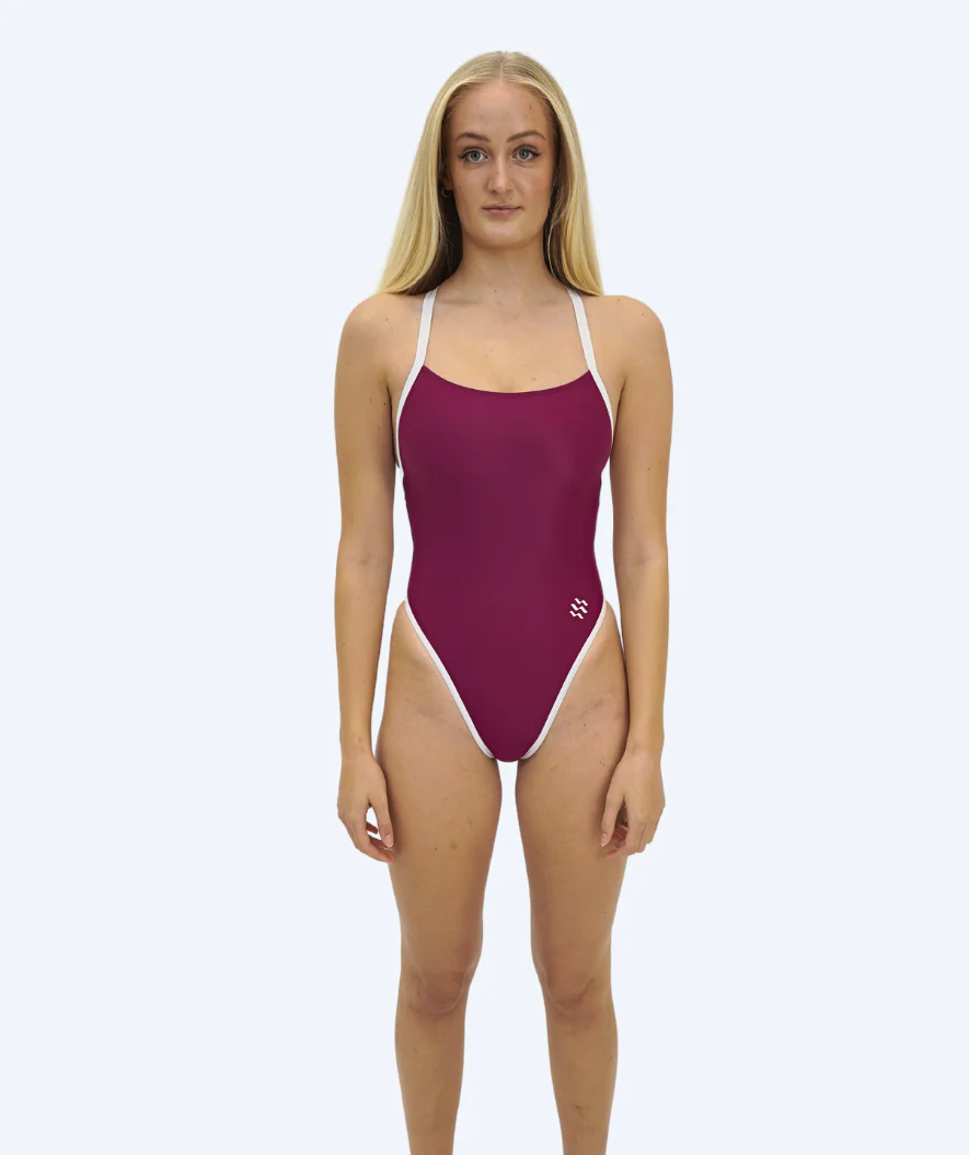 Watery badedragt til damer - Eco Sunkissed Solid - Ruby Red