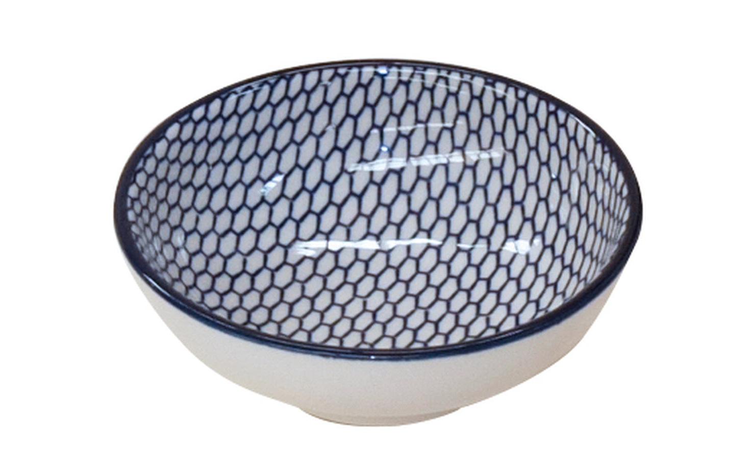 Schale Zen Kacheln Ø 8 cm, 1 Stück, Blau/WeissSchüssel