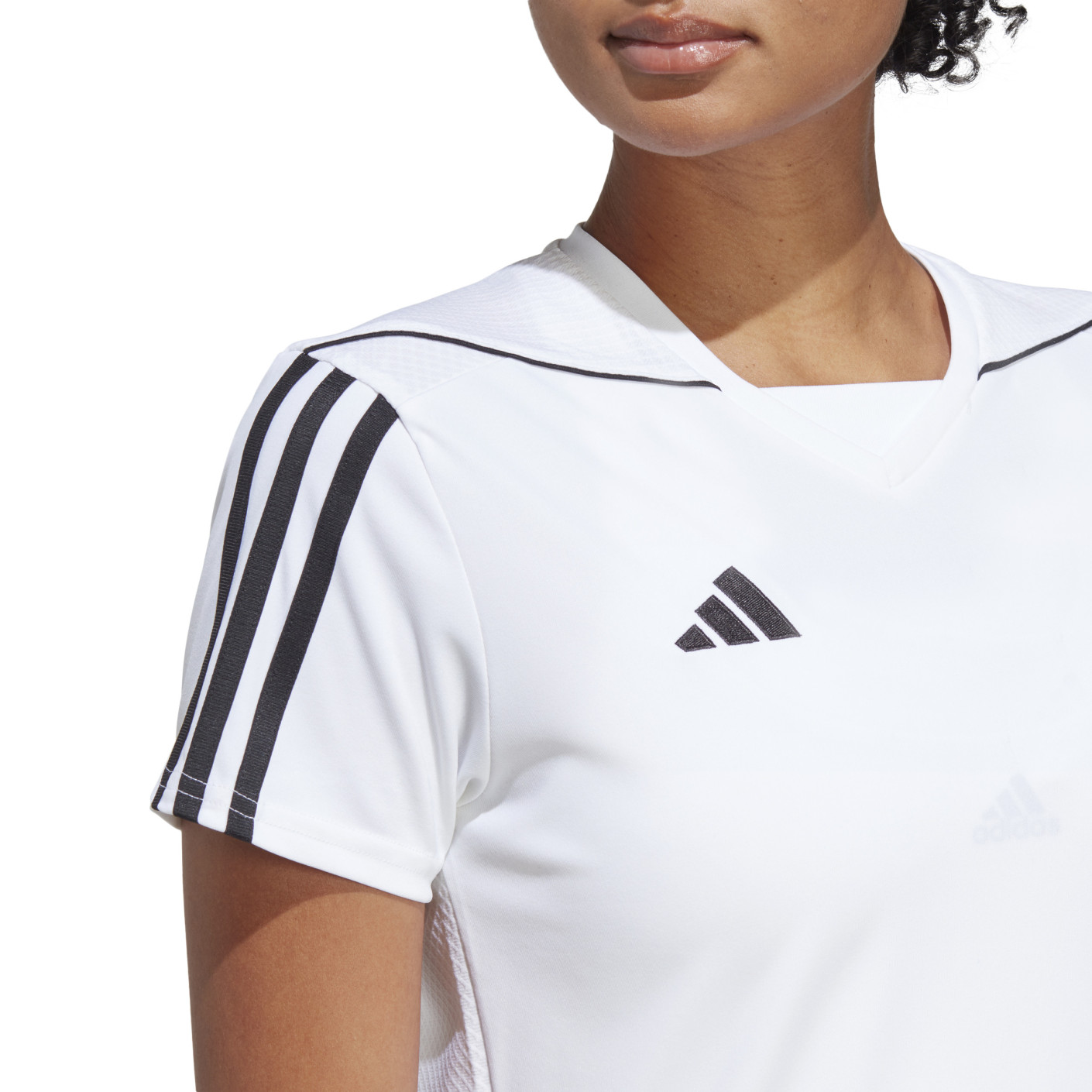 Adidas Tiro 23 League Voetbalshirt Dames Wit Zwart